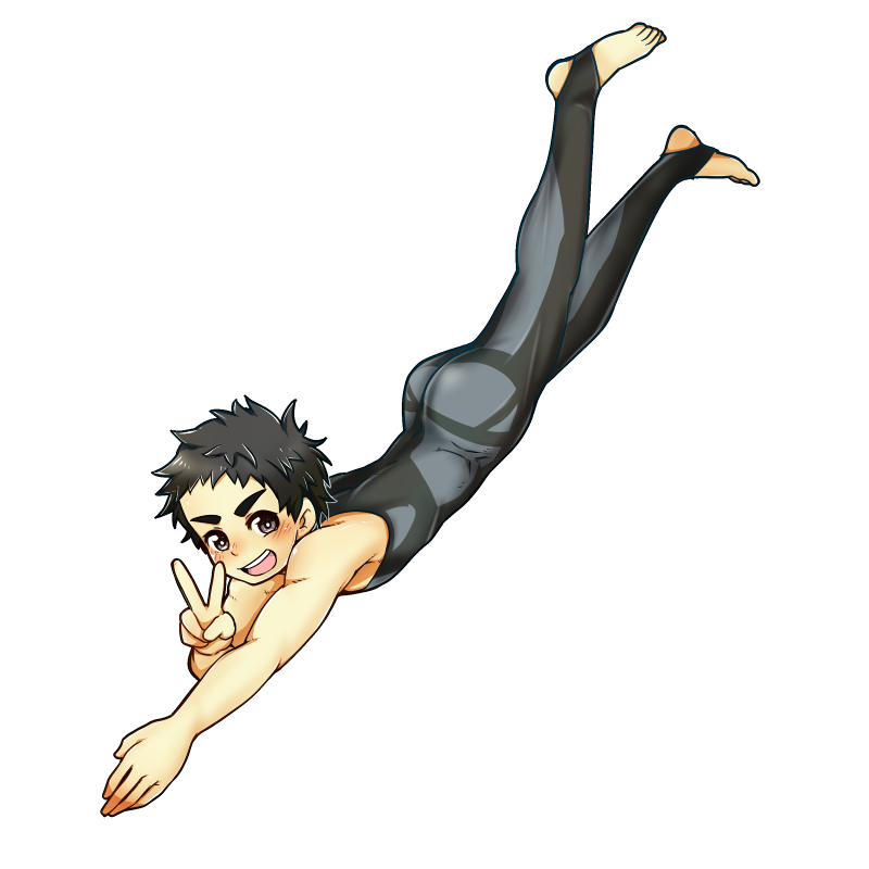 本気の鮫肌水着！