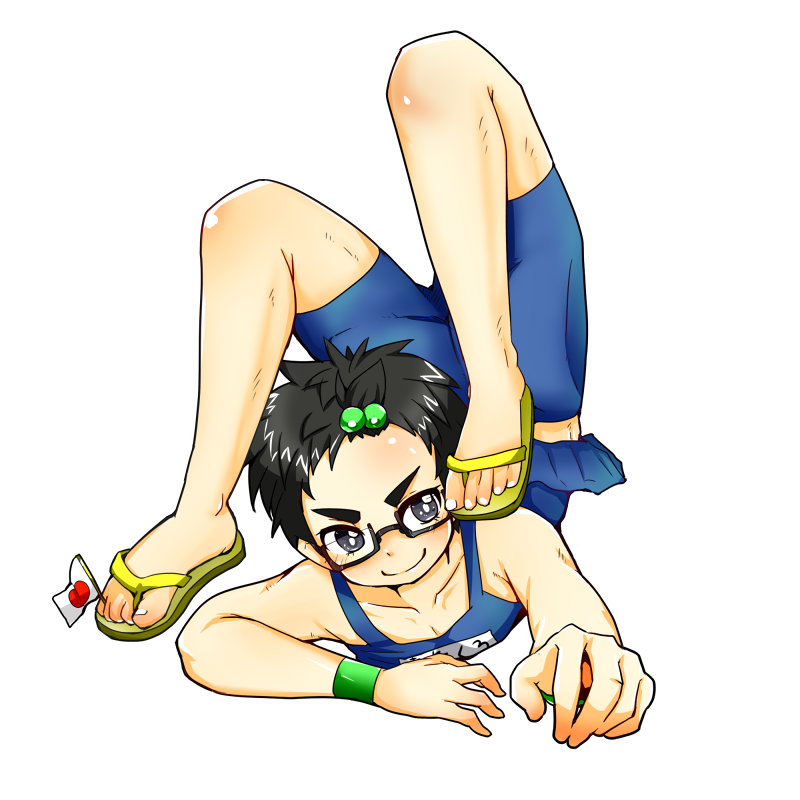 まるまって腕で歩く！