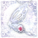 片翅の蝶のペンダント