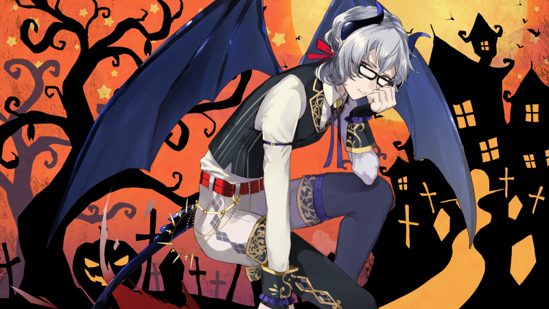 【合成】ハロウィンの街