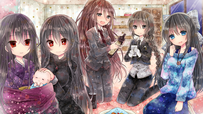 【未来イラスト】寝子高同窓会風景？【同窓会】