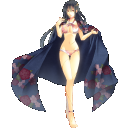 水着全身イラスト（着物有）