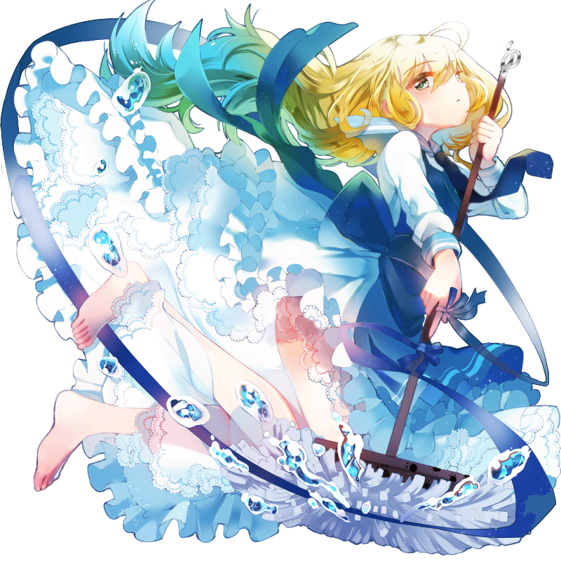 裸足でモップな清掃係