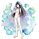 【寝子祭】雪女風水着