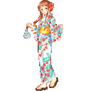 【花浴衣】ノウゼンカズラ