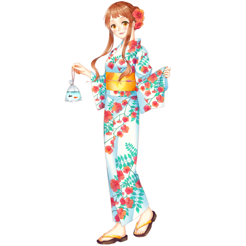 【花浴衣】ノウゼンカズラ