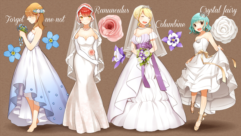 【ウェディング】弥涼暮月、花を纏う