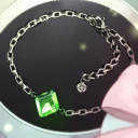 グリーンジルコンのブレスレット