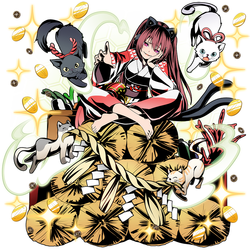 【ソシャゲ風】力と富の番獣たるネコヤシキ