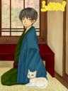 猫と。