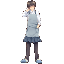 エプロン全身イラスト