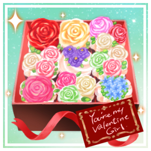 ＜拡大版＞フラワーカップケーキ