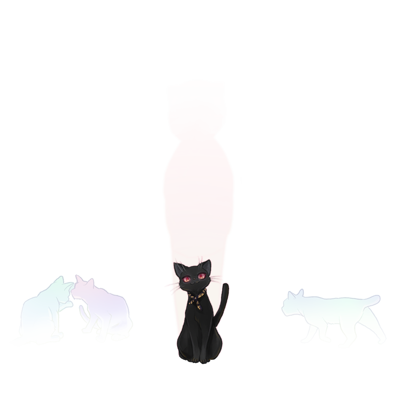 お三夜さま 黒毛赤瞳の猫 Ｘ（コモン）Ｓ