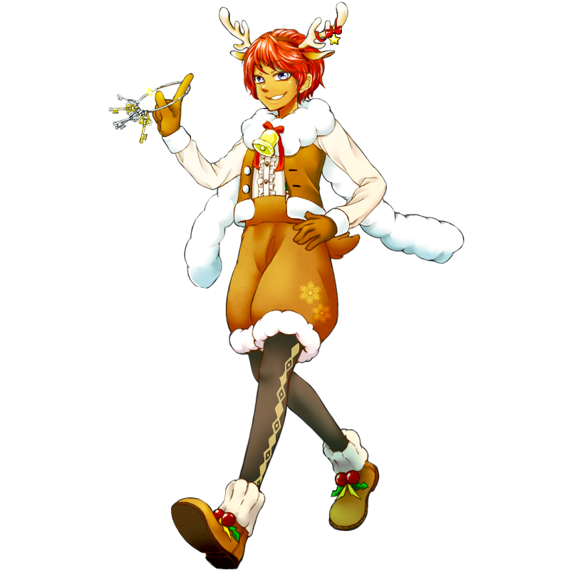 【クリスマス】真っ赤な髪のトナカイさん