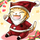 ふっくらネコサンタ