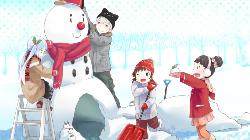 みんなで雪遊び！