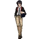 【初全身図】寝子島高校の冬制服