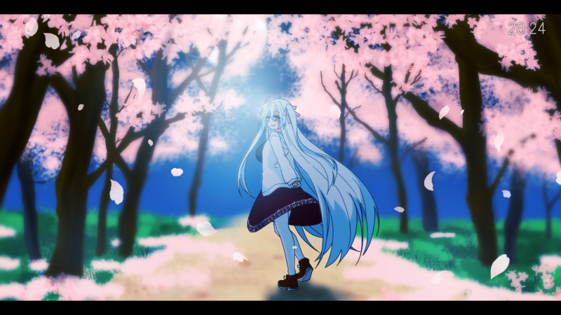 【4月1日】桜月下