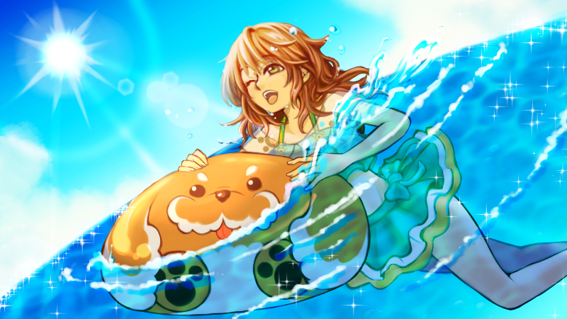 【夏の暑さに身を焦がし】