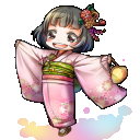 【ピンク】きものきてみた！