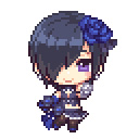【女体化・珠姫】ドット絵デフォルメ全身