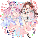 【夏のお嬢様とメイドさん】