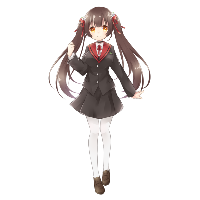 冬服の全身イラスト