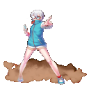 変装全身「謎の少年！（？）」