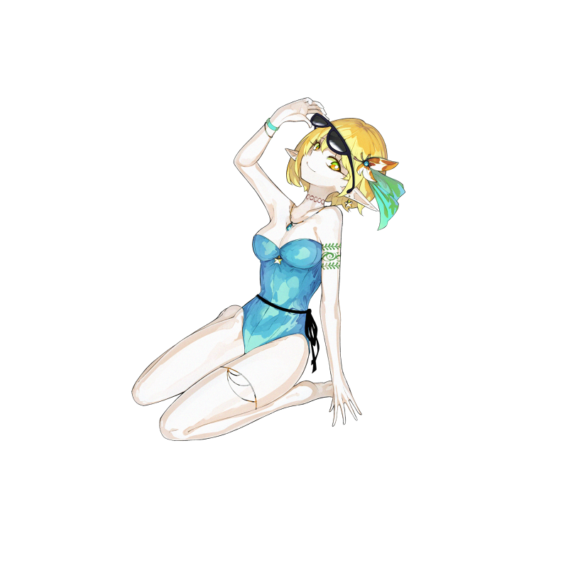 【水着】水面流れる夏一葉