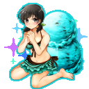 【食べ物企画】チョコミントアイス×水着