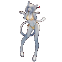【モフモフ】ヒョウ柄ビキニの猫ほしびと