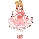 【普段着】甘桃とくまもも