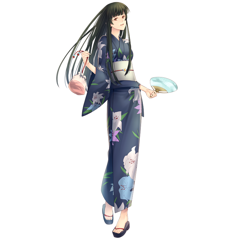 【花浴衣】しおりしらゆり