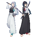 【分離】【2Pカラー】黒夜叉・白夜叉