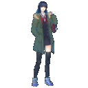 学校の姿、冬服モード