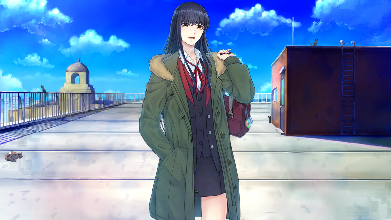 極上陽だまりの屋上に出会い