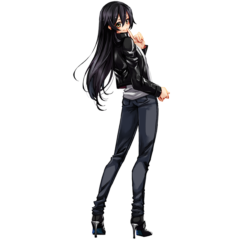 バック×スキニー×ハイヒール