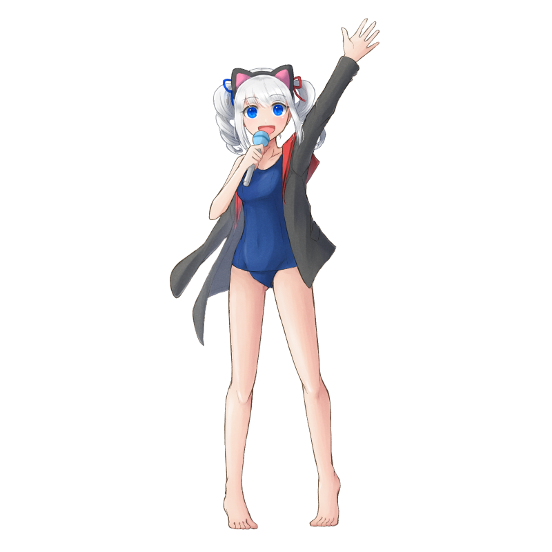 【モフモフ】制服×水着×猫耳！