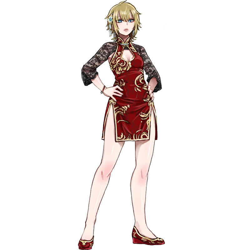 全身イラストＳ: チャイナドレス