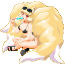 【モフモフ】きつね×マイクロビキニ