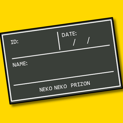 ねこねこプリズン・マグショットボード